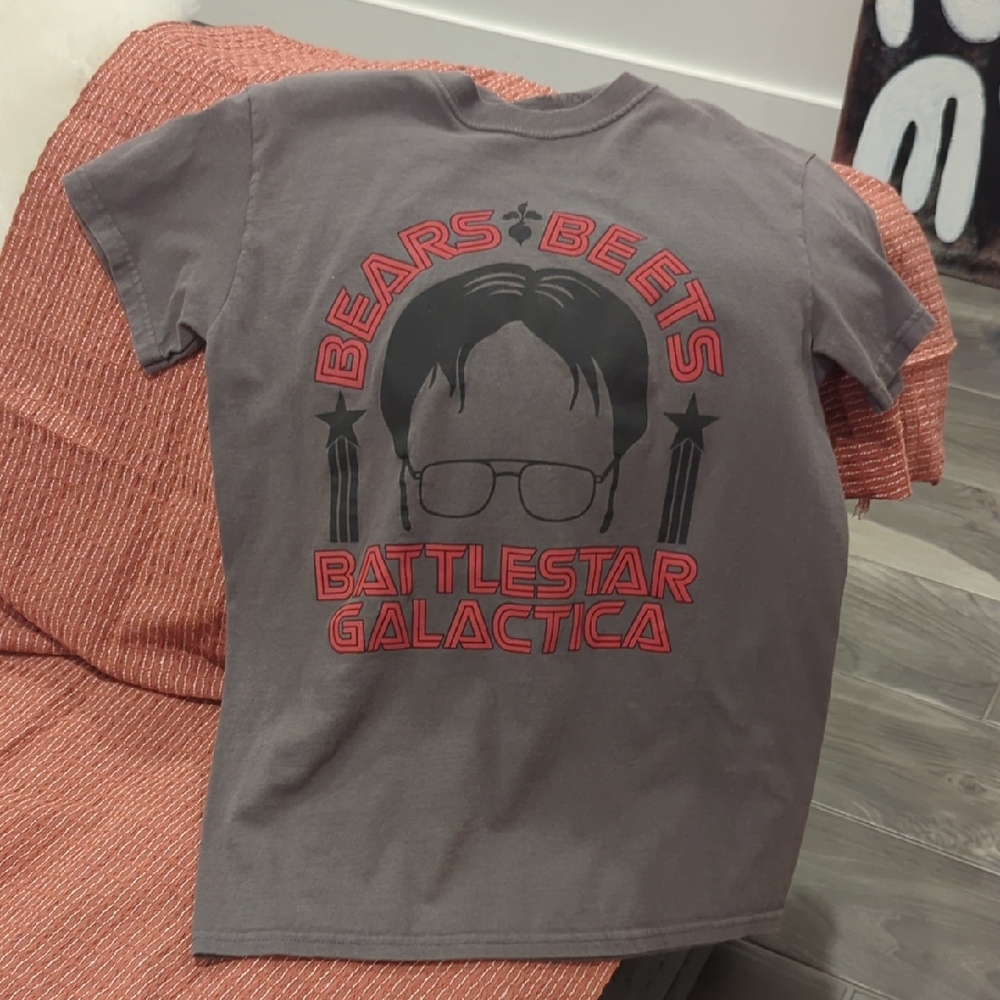 The office Bears Beets Battlestar Galactica Graphic Tee